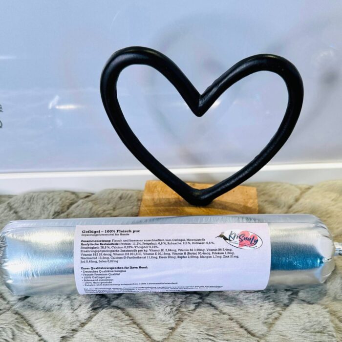 Geflügel pur – garantiert getreidefrei – ohne Zusatz von Kohlehydraten ⭐⭐⭐⭐⭐ Hundewurst