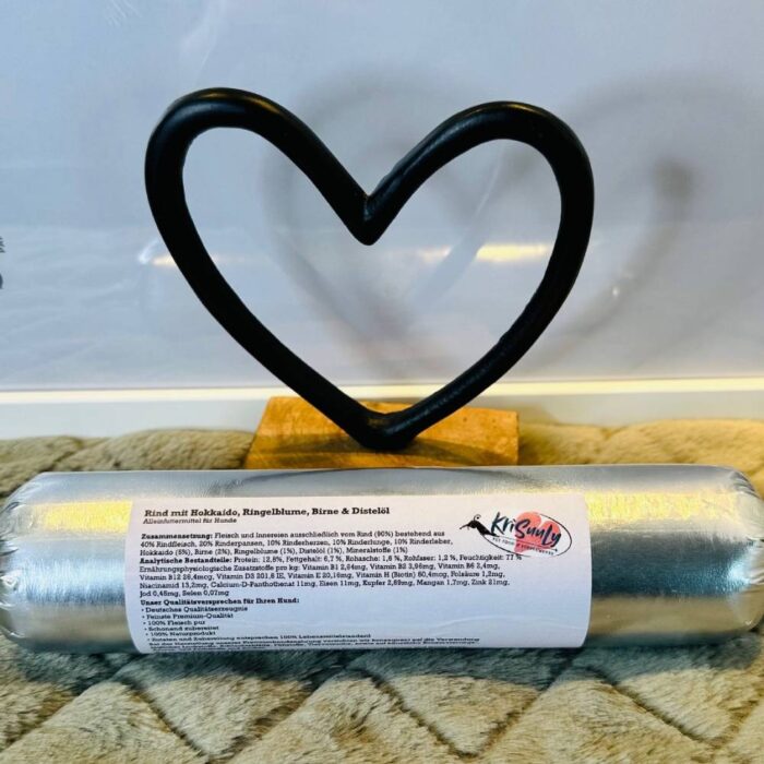 Rind mit Hokkaido, Birne & Distelöl ⭐⭐⭐⭐⭐ Hundewurst