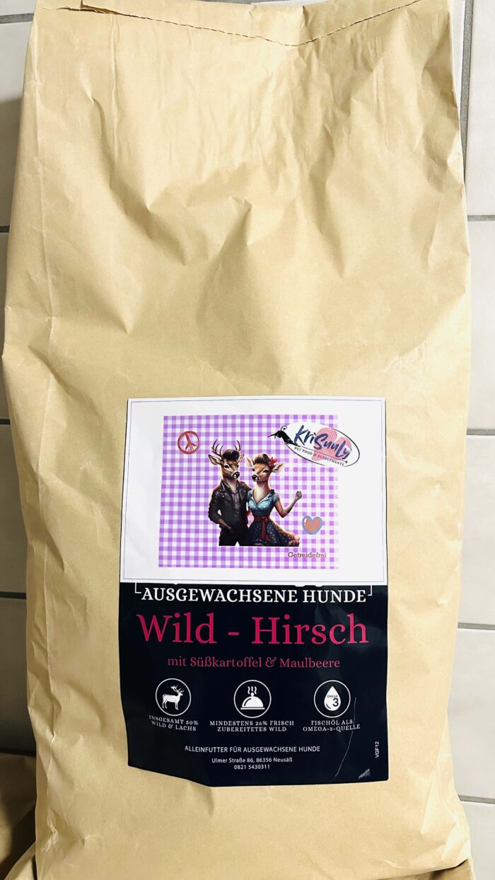 Wild mit Süßkartoffel & Maulbeere - Getreidefrei